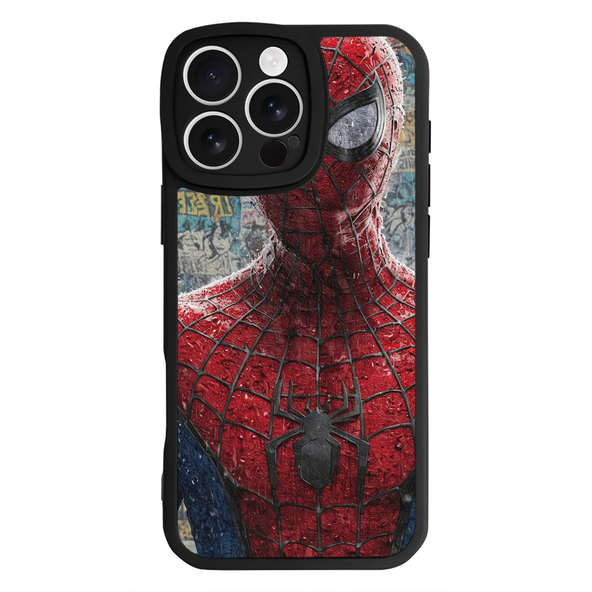 （画像用） Spider Man スパイダーマン 【iPhone 16シリーズ対応】シリコンスマホケース（レザー調） 材質：シリコン